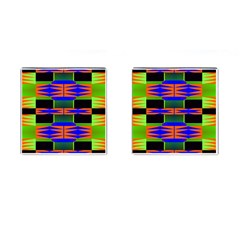 Distorted Shapes Pattern Cufflinks (square) by LalyLauraFLM