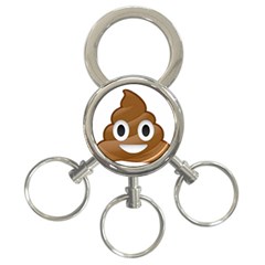 Poop 3-ring Key Chains