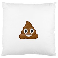 Poop Large Flano Cushion Cases (one Side) 