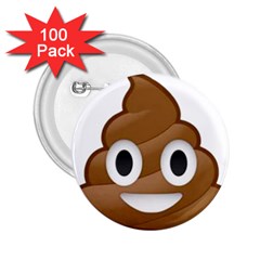 Poop 2 25  Buttons (100 Pack) 