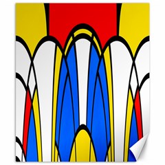 Colorful Distorted Shapes Canvas 8  X 10  by LalyLauraFLM
