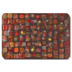 Floating Squares Large Doormat by LalyLauraFLM