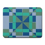 Green blue shapes Small Mousepad