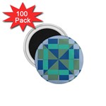 Green blue shapes 1.75  Magnet (100 pack) 