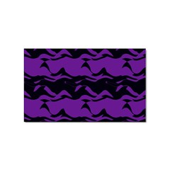 Mauve Black Waves Sticker (rectangular) by LalyLauraFLM