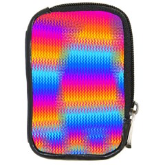 Psychedelic Rainbow Heat Waves Compact Camera Cases by KirstenStar