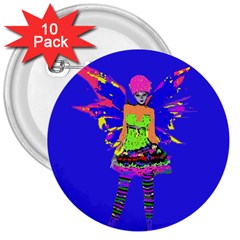 Fairy Punk 3  Buttons (10 Pack)  by icarusismartdesigns