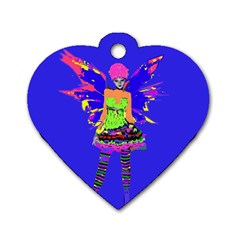 Fairy Punk Dog Tag Heart (two Sides) by icarusismartdesigns