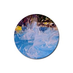 Splash 4 Rubber Coaster (round)  by icarusismartdesigns