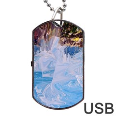 Splash 4 Dog Tag Usb Flash (one Side) by icarusismartdesigns