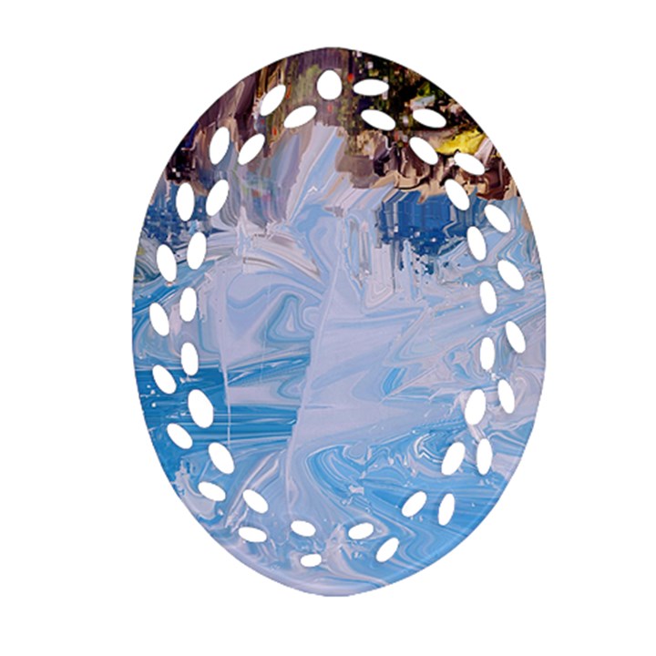 Splash 4 Ornament (Oval Filigree) 