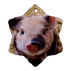 Sweet Piglet Ornament (snowflake) 