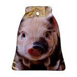 Sweet Piglet Bell Ornament (2 Sides) Front