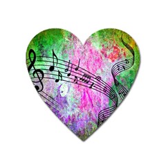 Abstract Music  Heart Magnet