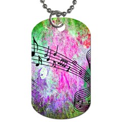 Abstract Music  Dog Tag (two Sides) by ImpressiveMoments