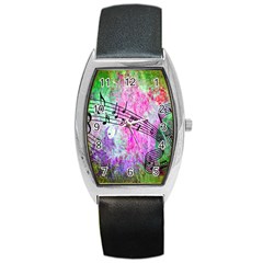 Abstract Music  Barrel Metal Watches