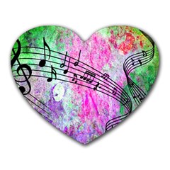 Abstract Music  Heart Mousepads