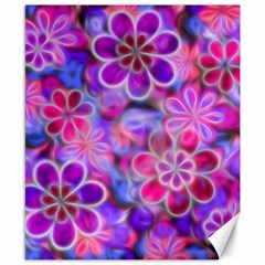 Pretty Floral Painting Canvas 8  x 10 