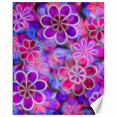 Pretty Floral Painting Canvas 11  x 14  