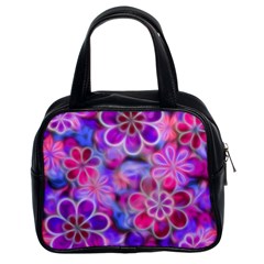 Pretty Floral Painting Classic Handbags (2 Sides)