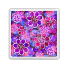 Pretty Floral Painting Memory Card Reader (Square) 