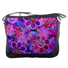 Pretty Floral Painting Messenger Bags