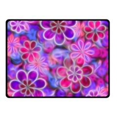 Pretty Floral Painting Double Sided Fleece Blanket (Small) 