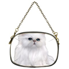 White Persian Cat Clipart Chain Purses (one Side)  by AlteredStates