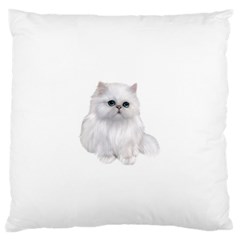 White Persian Cat Clipart Standard Flano Cushion Cases (one Side)  by AlteredStates