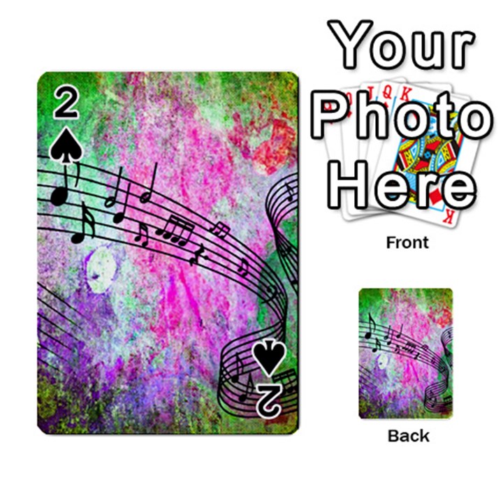 Abstract Music 2 Playing Cards 54 Designs 