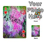 Abstract Music 2 Playing Cards 54 Designs  Front - Heart9