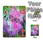 Abstract Music 2 Playing Cards 54 Designs  Front - Diamond7