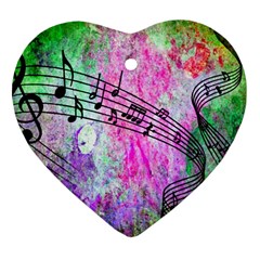 Abstract Music 2 Heart Ornament (2 Sides) by ImpressiveMoments