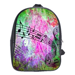 Abstract Music 2 School Bags(large) 