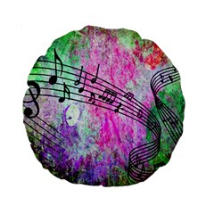 Abstract Music 2 Standard 15  Premium Round Cushions