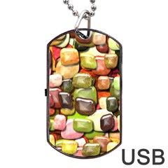 Stones 001 Dog Tag Usb Flash (two Sides)  by ImpressiveMoments