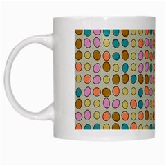 Retro dots pattern White Mug