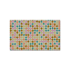 Retro Dots Pattern Sticker Rectangular (100 Pack) by LalyLauraFLM