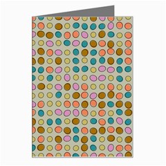 Retro dots pattern Greeting Card