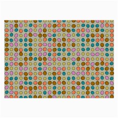 Retro dots pattern Large Glasses Cloth (2 Sides)