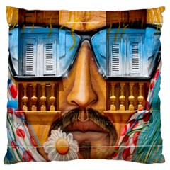 Graffiti Sunglass Art Large Cushion Cases (One Side) 