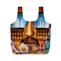 Graffiti Sunglass Art Full Print Recycle Bags (M) 