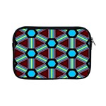 Stripes and hexagon pattern Apple iPad Mini Zipper Case Front