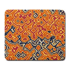 Red Blue Yellow Chaos Large Mousepad by LalyLauraFLM