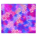 Pink and Purple Marble Waves Double Sided Flano Blanket (Small)  50 x40  Blanket Back