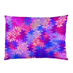 Pink And Purple Marble Waves Pillow Cases (two Sides) by KirstenStar