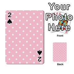 Pink Polka Dots Playing Cards 54 Designs  by LokisStuffnMore