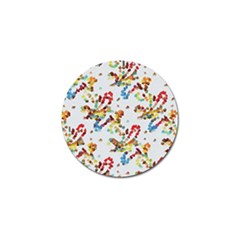 Colorful Paint Strokes Golf Ball Marker by LalyLauraFLM