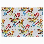 Colorful paint strokes Large Glasses Cloth (2 Sides) Back