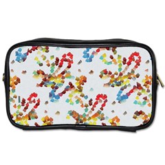 Colorful Paint Strokes Toiletries Bag (one Side) by LalyLauraFLM